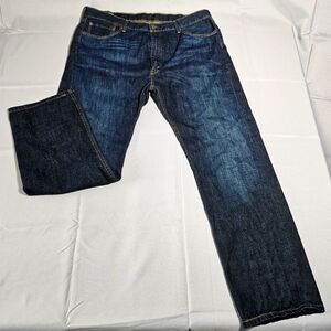 Levi’s 505 Men’s Straight Leg Dark Wash Regular Fit Zipper Classic Denim 40x30